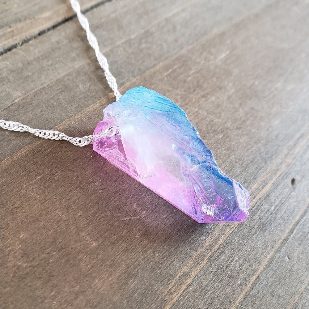 Fairy dust quartz necklace - Picture 5 of 8